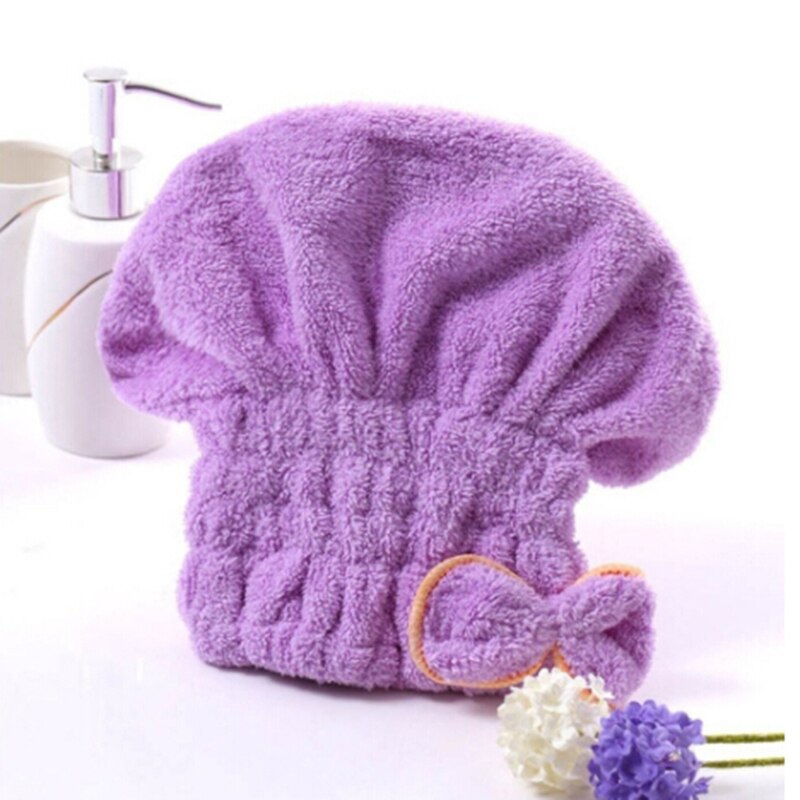 Microvezel douche badmuts tulband handdoek elastische band badmuts spa hoed haarbeschermende douchemutsen badkameraccessoires 5 kleuren