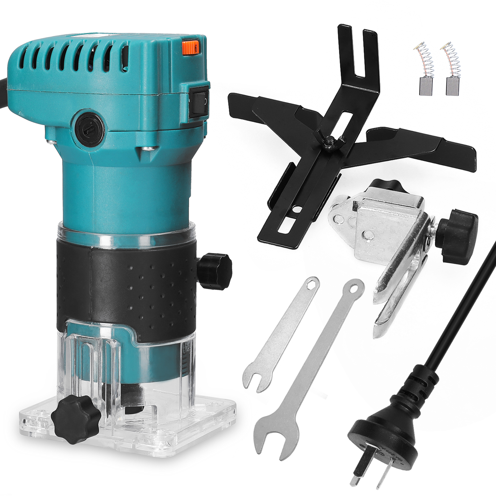 Speed Verstelbare Houtbewerking Elektrische Trimmen Elektromechanische Hout Frezen Graveren Steken Geborsteld Motor Hout Router: US plug