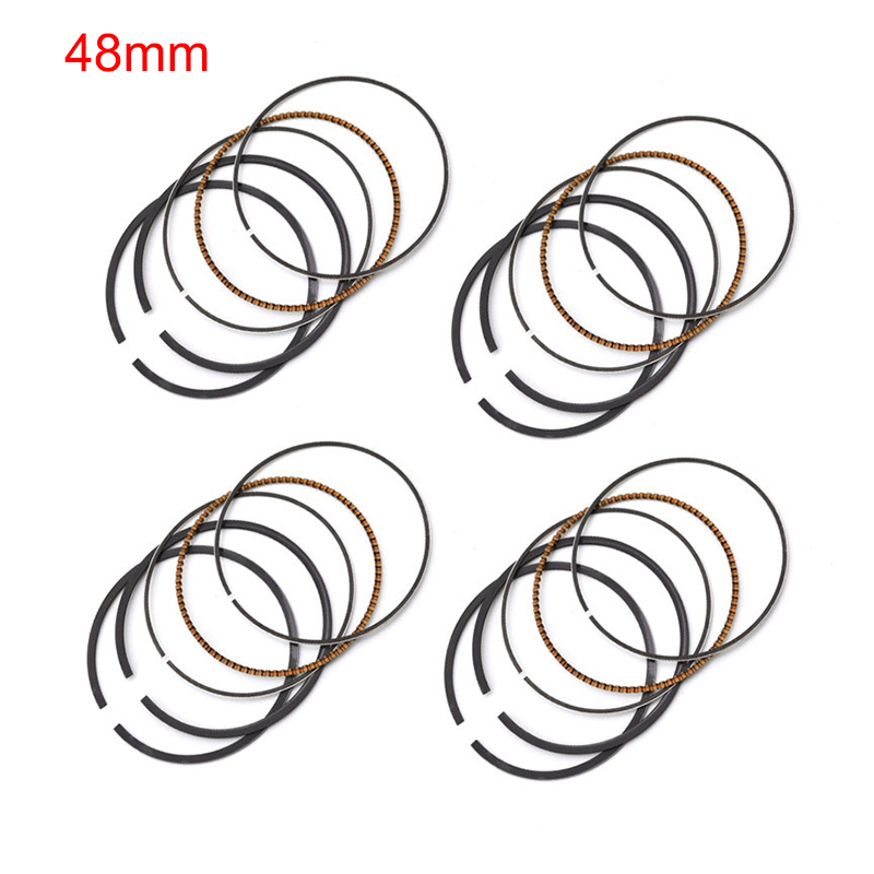 1/4 Sets Motorcycle Engine Parts Piston Rings Kit Bore STD Size 48mm ~ 48.5mm For YAMAHA FZR250RR 3LN ZEAL250 FZX250 ZEAL 3YX: Brown