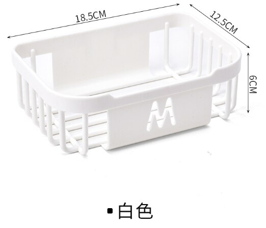 Væghængende badekurv hjem badeværelse stue køkken papirkasse vægmonteret diverse opbevaringskurv: D1