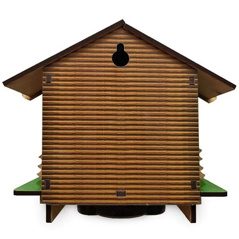 Weather House Forest Weather House with Man and Woman Wood Chalet Barometer Thermometer and Hygrometer Home Decoration