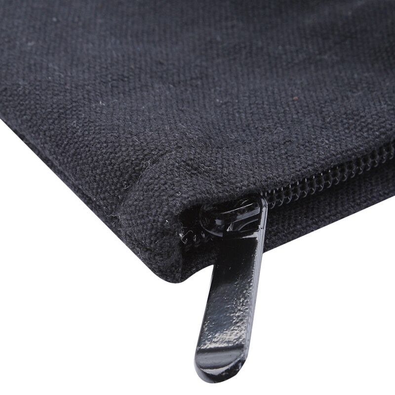 Grote Zwarte Canvas Draagtas Herbruikbare Boodschappentas Opvouwbaar Opvouwbare Stof Doek Katoen Eco Boodschappentassen Duurzaam Handtas