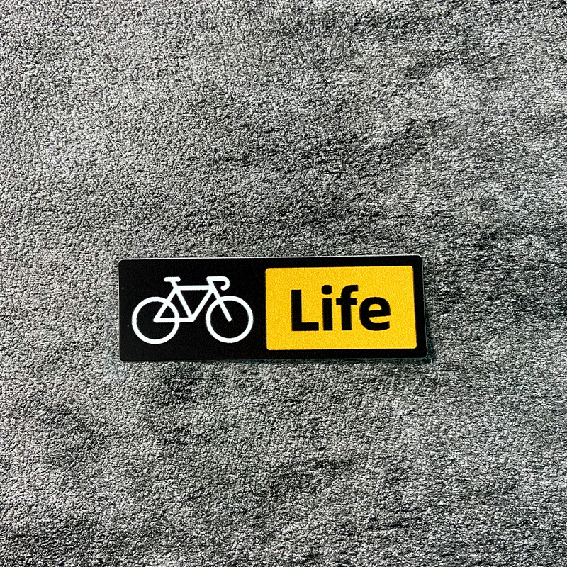 1PC Bike Life Fietsframe Stickers Waterdicht MTB Fietsstuur Vork Bovenbuis Duurzaam Vinyl Decals Decor Fietsen Accessoires: Black