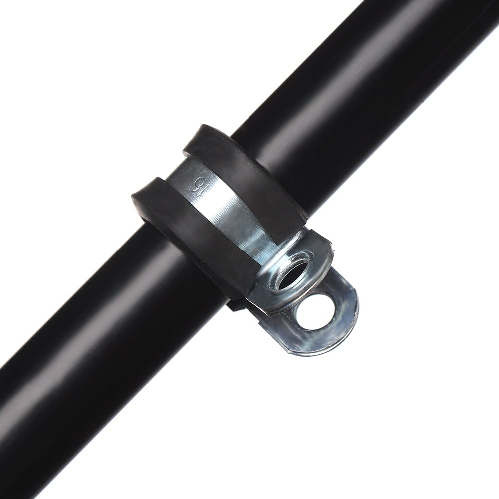 10Pcs Wiring Hose Clamp Rubber Lined P Clips Pipe Cable Mounting Fix Fasteners Hardware Electrical Fittings Cable Organization