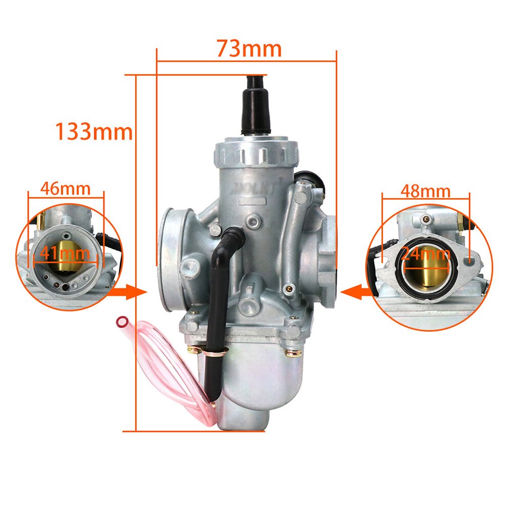 ZSDTRP Molkt Carburetor 24mm Carby Molkt Carburetor For YX125/140/150/160 Pit Dirt Bike 125-160cc