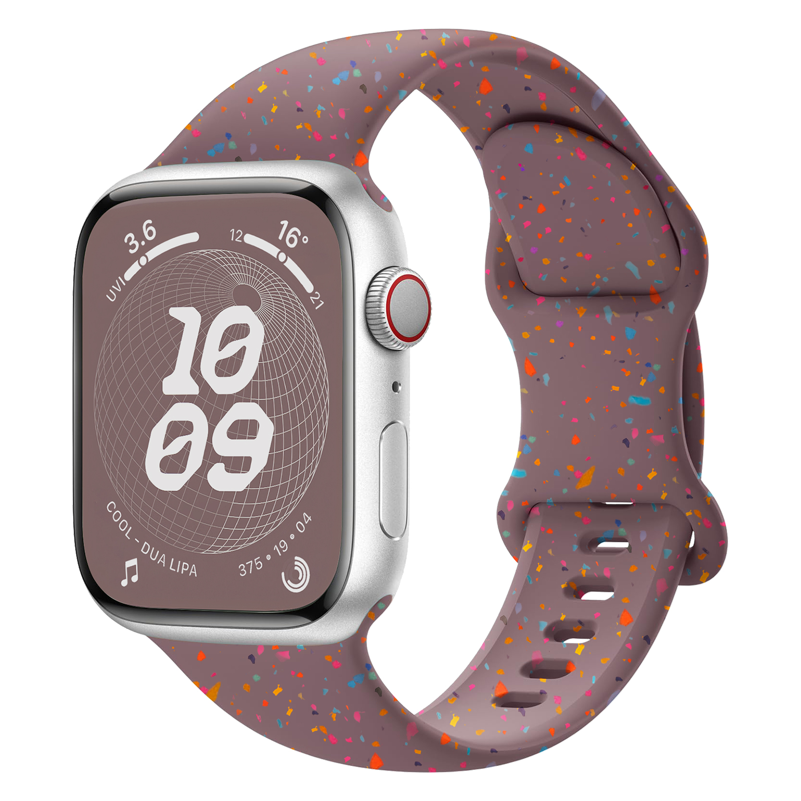 Boucle sport en silicone pour Apple Watch Band, 40mm, 45mm, 44mm, 41mm, 38mm, 49mm, Bracelet souple, iWatch Series 9, 8, 7, 6, 5, 3, SE Ultra 2 Strap: Jaune argenté / 22 mm