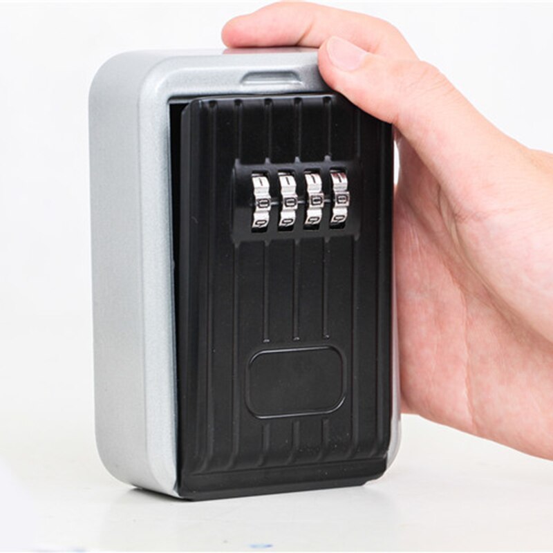 Wall Mounted/Padlock 4-Digit Combination Key Lock Storage Safe Security Box Home Office UY8