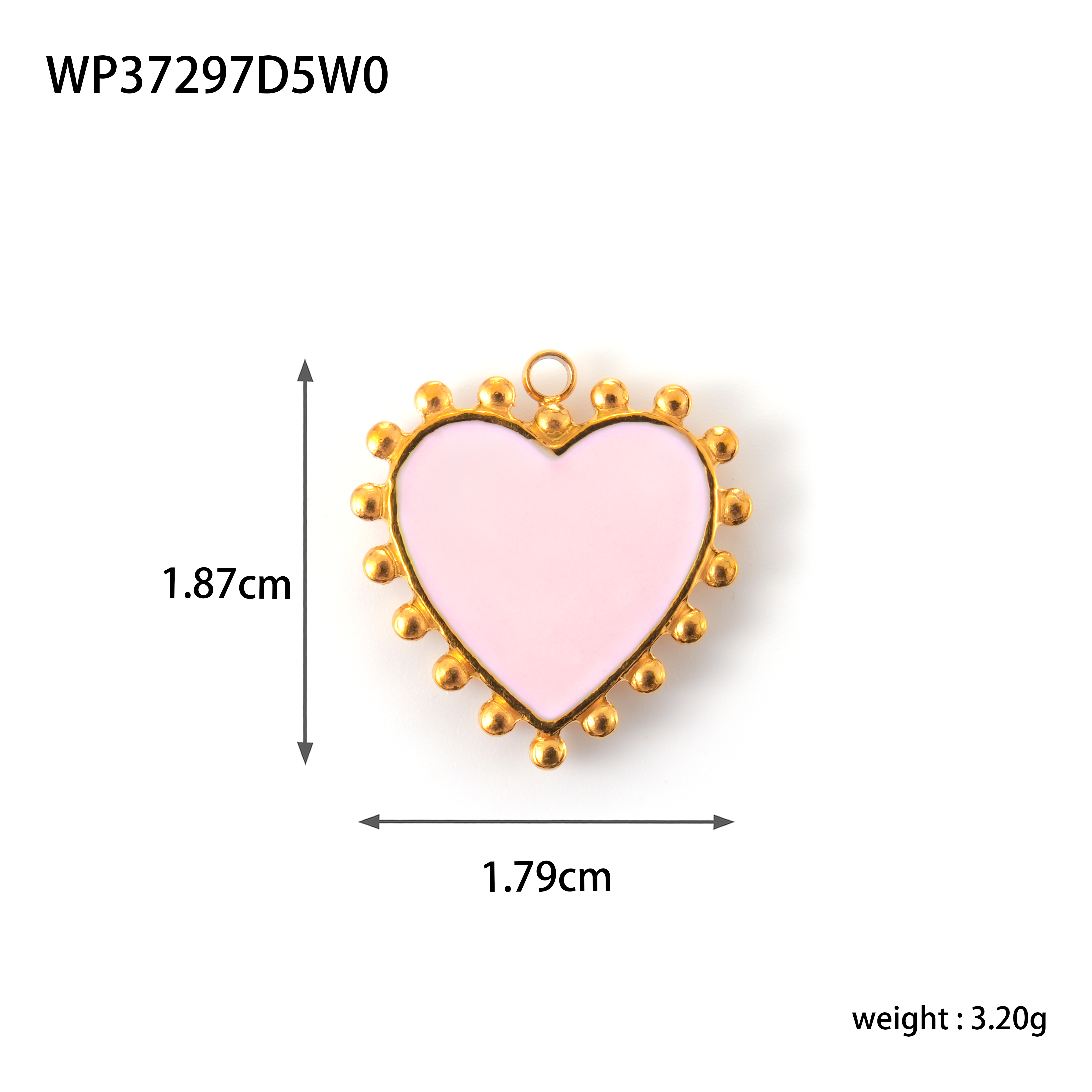 CARLIDANA-Breloques en acier inoxydable plaqué or, pendentif coeur rouge, goutte d'huile, déclaration de connaissance chaude, bijoux à bricoler soi-même pour la Saint-Valentin: Plaqué argent antique
