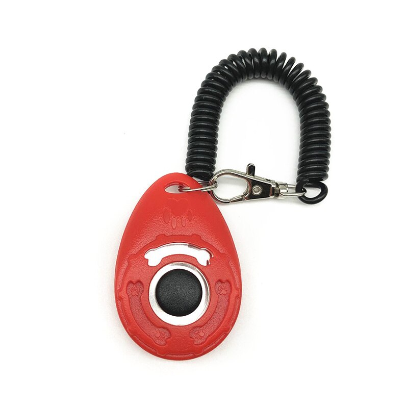 Hondenklikkerspeelgoed, huisdiertraining clickers, gehoorzaamheidstraining hondentrainer, duurzaam,  p7- ding: Rood
