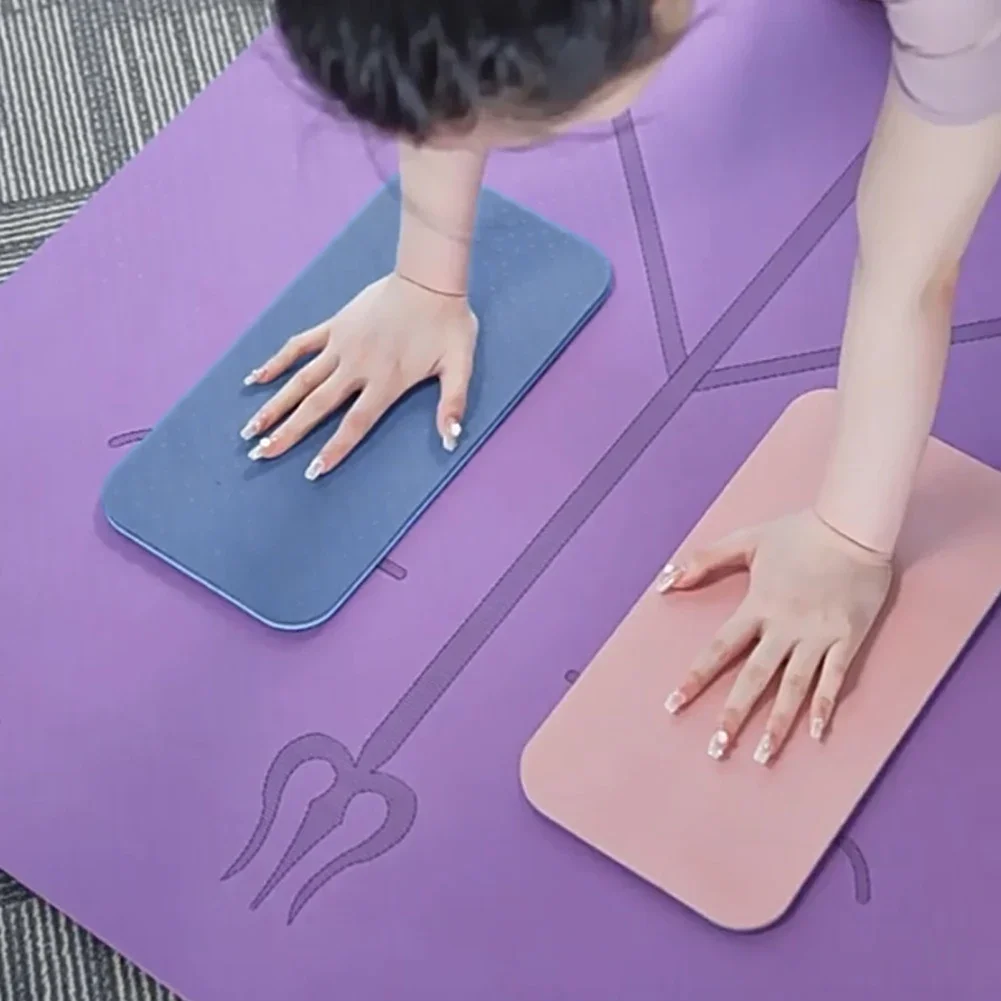 2 st yogaknäskydd yogaknäskydd tjocka träningsskydd för knän armbågar handleder händer huvud skum pilates knäböjskydd