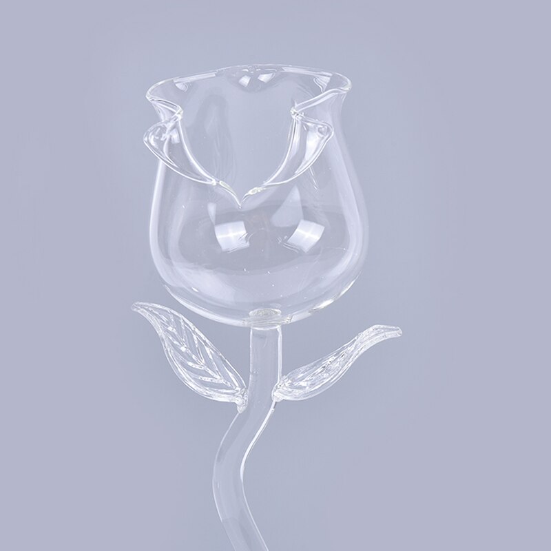 1PC Fancy Red Wine Goblet Wine Cocktail Glasses 100ml Rose Flower Shape Wine Glass bouteille de vin en verre aerateur vin