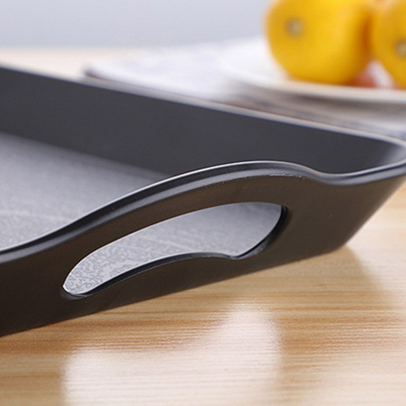 Serving Tray Rectangular Plastic Tray Food Serving Trays Anti-slip Scratch-resistant RERI889