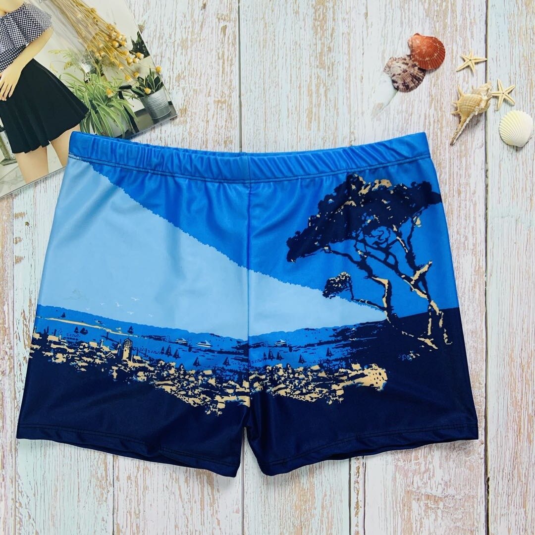 Badbyxor för vuxna för badkläder för män snabbtorkande korta baddräkter för män män badshorts strand badkläder spabyxor: Stil 9