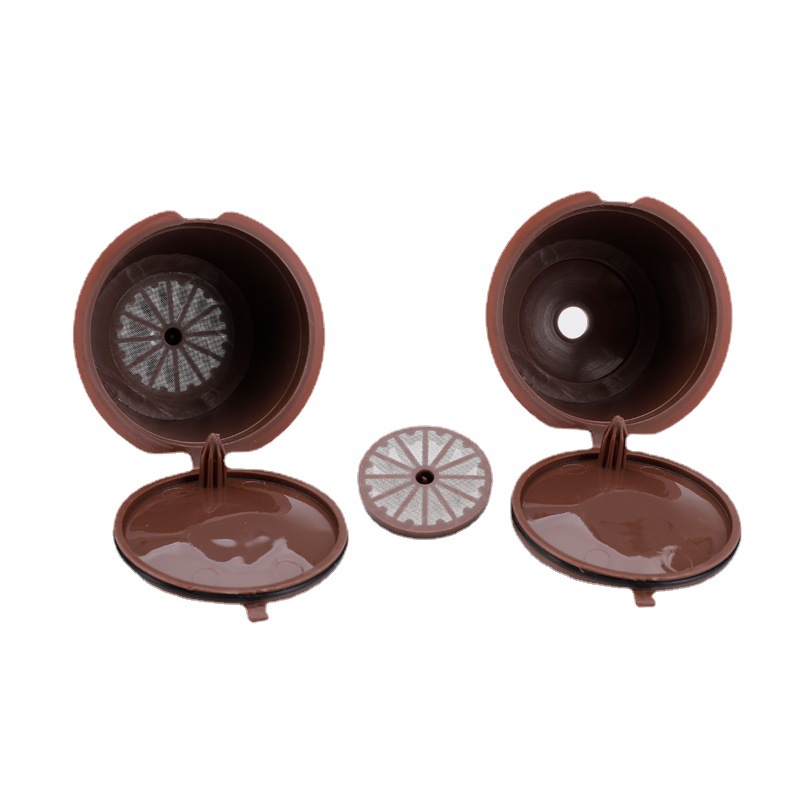 3 unids/lote cápsula de café Dolce Gusto reutilizable verde, cápsulas de cestas de filtro de café Dolce Gusto compatibles recargables de plástico