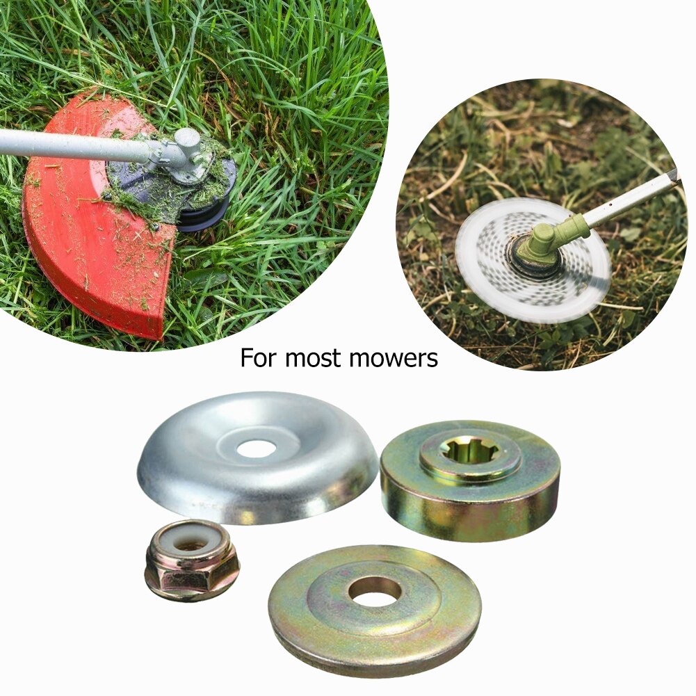4pcs Replacement Metal Gearbox Blade Nut Fixing Kit for Strimmer Brush cutter Lawn Mower Accessories Garden Tools