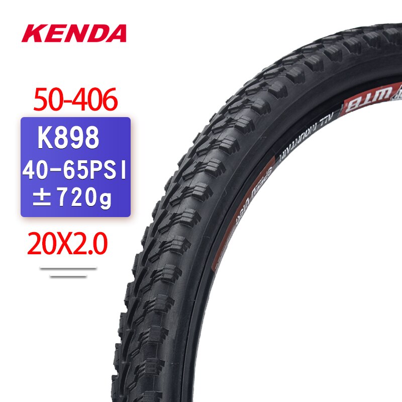 Kenda Fietsband 20 Inch 20*1.25/1.35/1.5/1.75/1.95/2.0/2.125 staaldraad 20*1 1 / 8 Klein Wiel Vouwfiets Band: k898 20X2.0