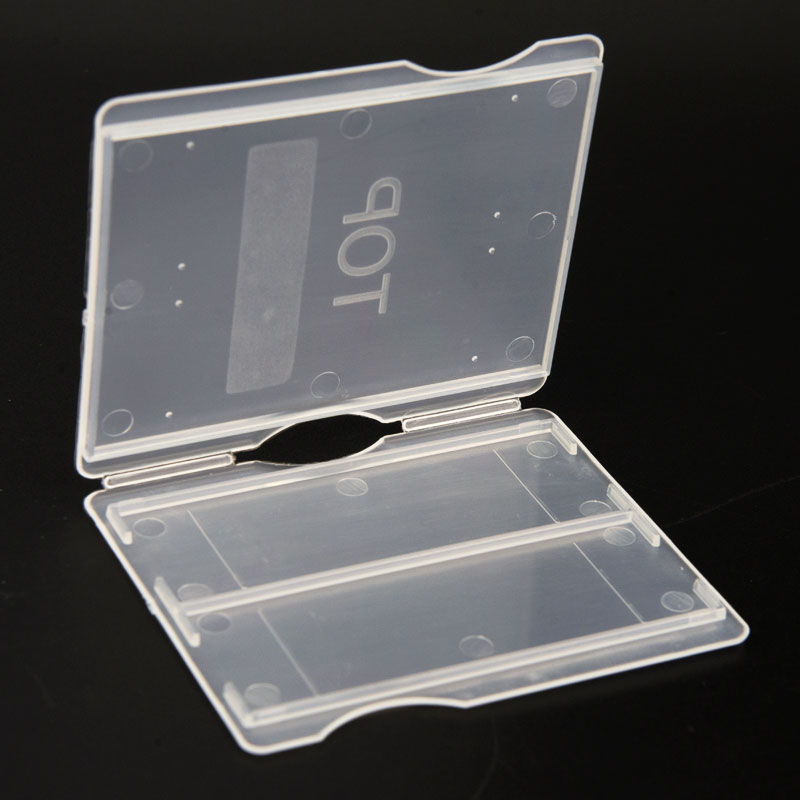 10PCS Portable Lab ABS Plastic Microscope Slides Holder Dispenser Box 2PCS Capacity Case