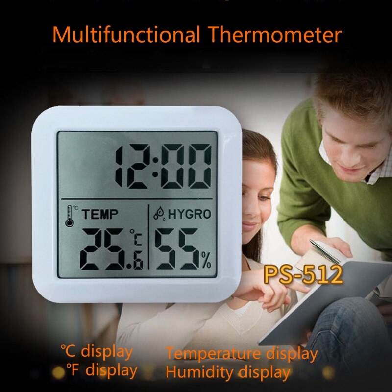 Lcd Digitale Temperatuur Vochtigheid Meter Thuis Indoor Elektronische Hygrometer Thermometer Monitor Weerstation Babykamer