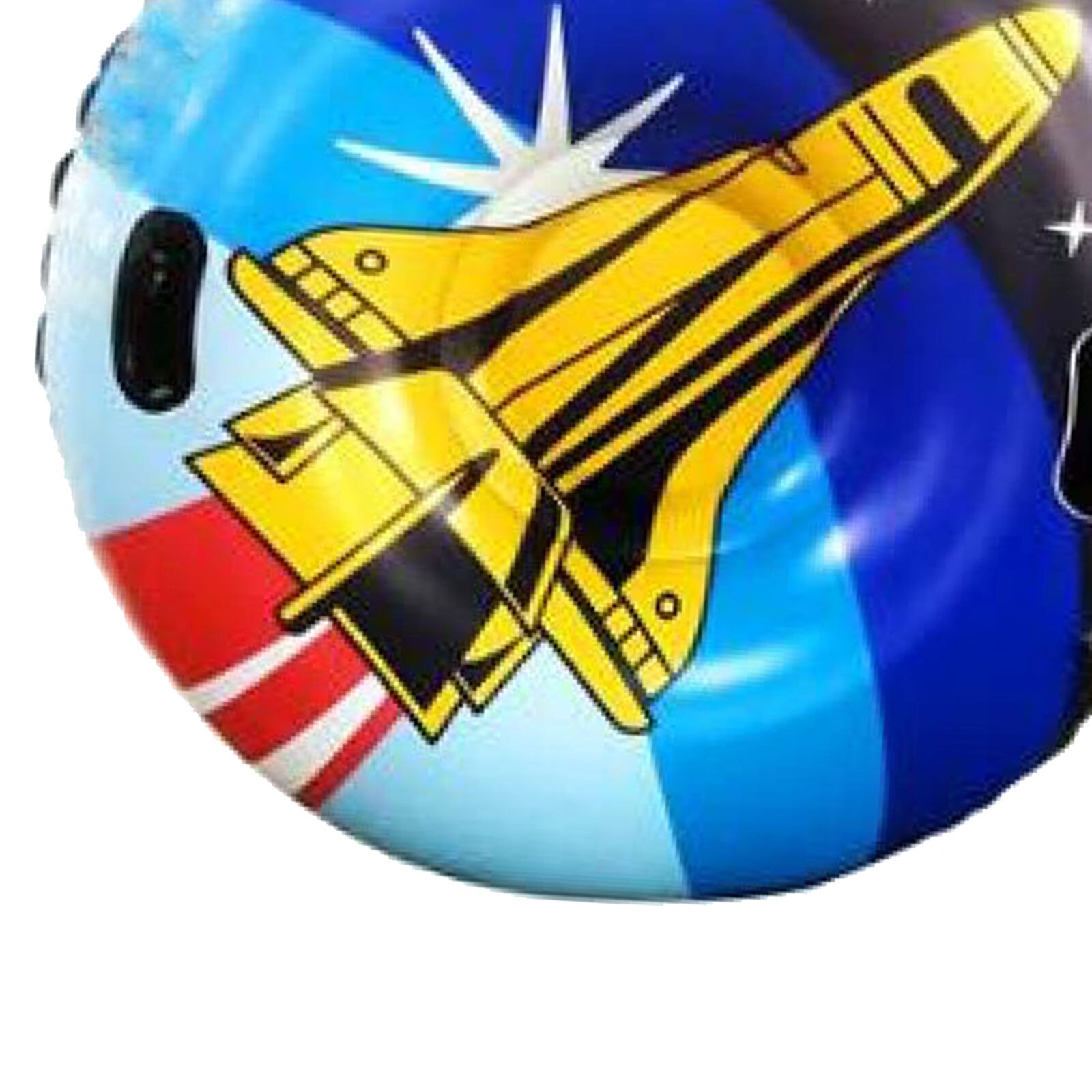 Tubo da neve gonfiabile in PVC-fondo spesso sci con maniglie per adulti