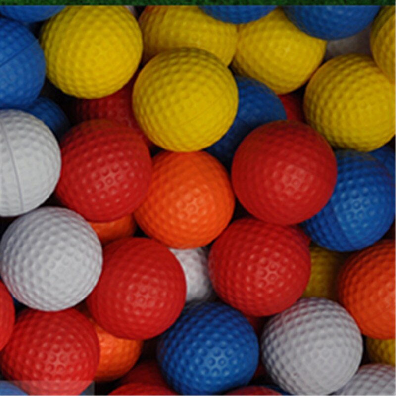 20 pcs Soft Bright Color Light Indoor Outdoor Training Practice Golf Sports Elastic PU Foam Balls 6 Colors