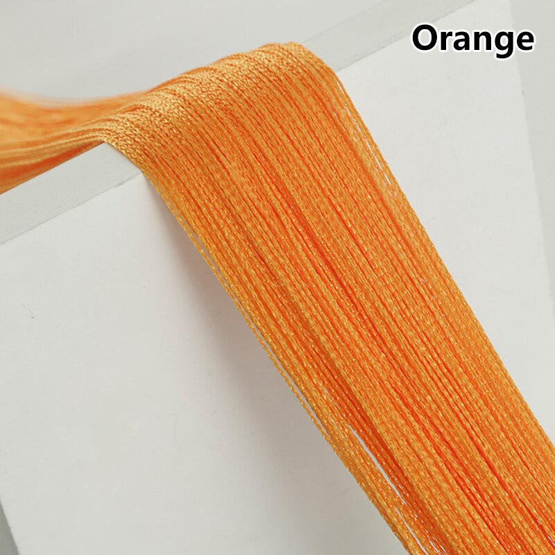 100CM X 200CM Solid Color Curtains Thread Line Curtains For Living Room Door Wall Window Panel Tassel Curtain Home Decoration: 8