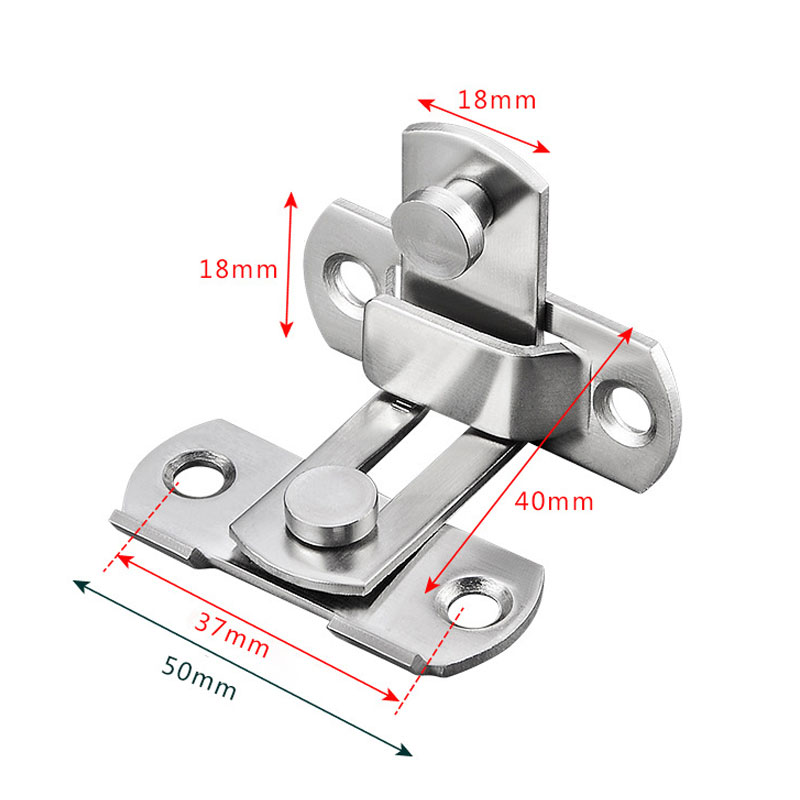 Door Lock Guard Latch Bolt 90°/180° Stainless Steel Toggle Latch Sliding Barn Door Lock Wine Cabinet Closet Right Angle Lock: Bronze