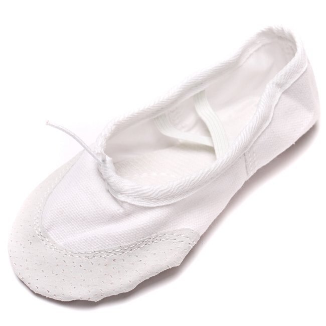 Vrouwelijke Volwassen Zachte Dansen Ballet Schoenen Voor Vrouwen Comfortabele Fitness Ademende Canvas Practice Gym Ballet Pointe Dansschoenen: white / 7