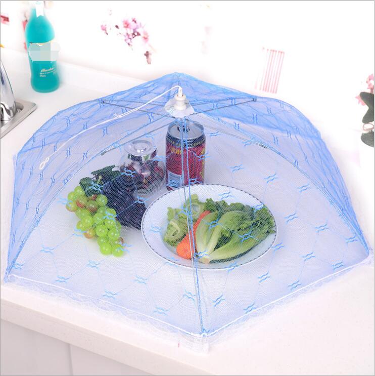 1Pc Kitchen Gadget Umbrella Food Cover Fly-proof Mosquito Net Cover Lace Dining Table Use Food Cover at Home