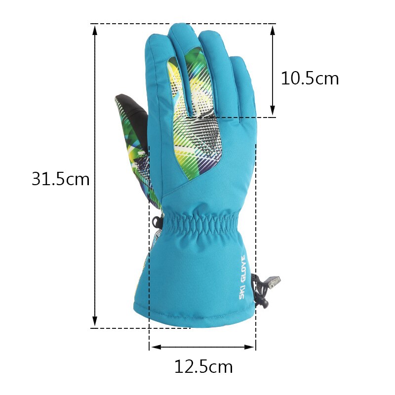 Vandtætte vinter varme handsker mænd ski handsker snowboard handsker motorcykel ridning vinter touch screen sne handske
