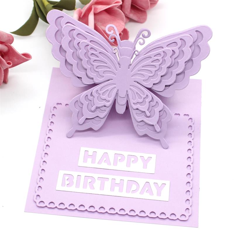 KSCRAFT Layering Butterflies Metal Cutting Dies for DIY Scrapbooking/Card Making/Kids Fun Decoration Supplies
