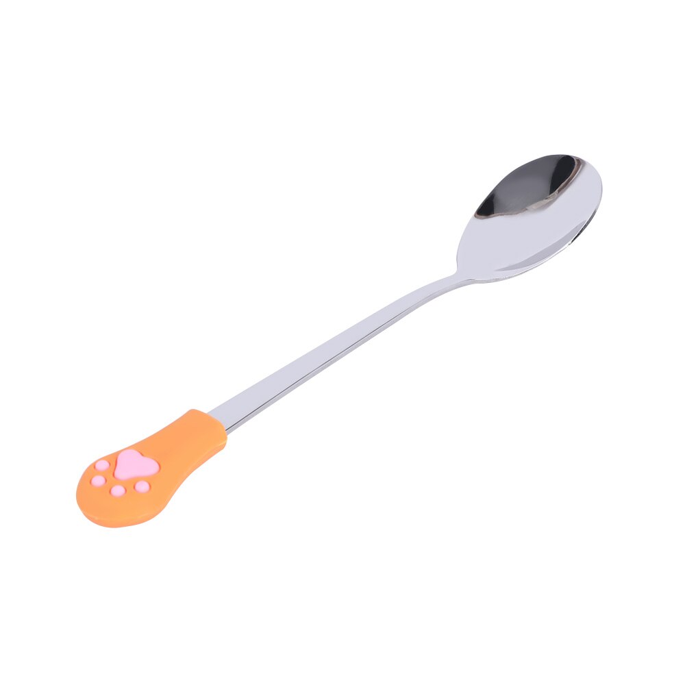 1 stk slik te drink ske sød kat klo frugt gaffel dessert ske køkken forsyninger rustfrit stål kaffe skeer drikke service: C
