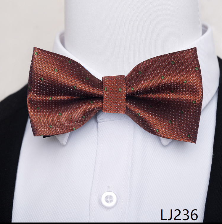 Pajarita de de para hombre, accesorios de boda de color gris oscuro con puntos, pajarita Formal para el día de los amantes de la: Verde
