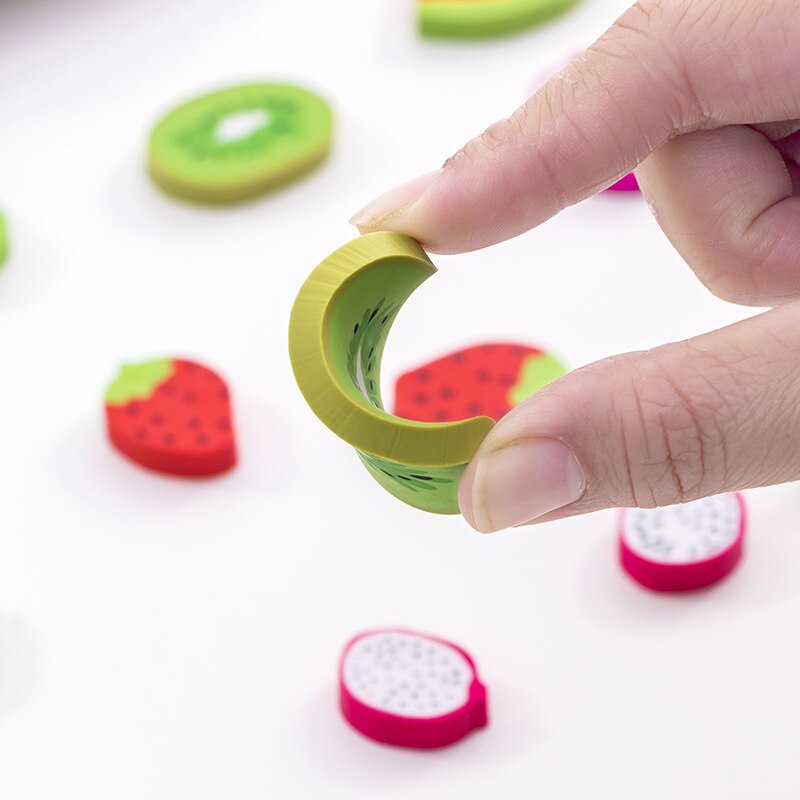 Watermelon Kiwi Fruit Style Eraser Rubber Prizes for Kids Pencil Eraser Office &amp; School Supplies