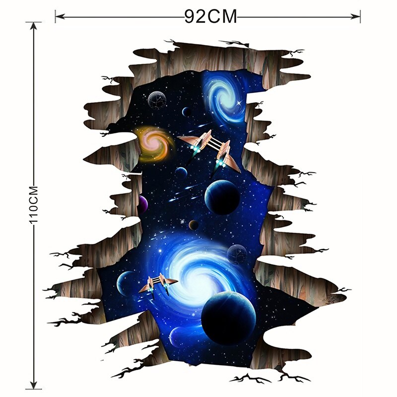 Removable Self-Adhesive Waterproof 3D Wall Decor Decals Floor Stickers For Kids Bedroom Ceiling Living Room Nursery Decor: A2