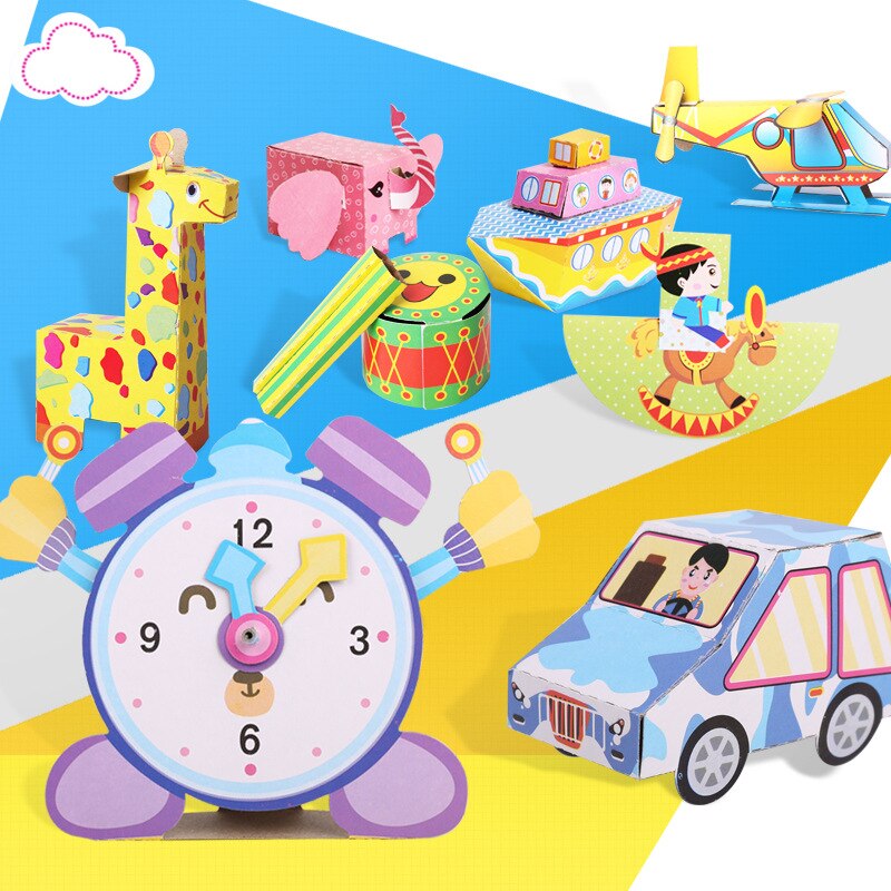 Diy Handgemaakte Model Kids Handcraft Drie-Dimensionale Puzzel Kinderen Creatieve Briefpapier Kleurrijke Origami Educatief Speelgoed