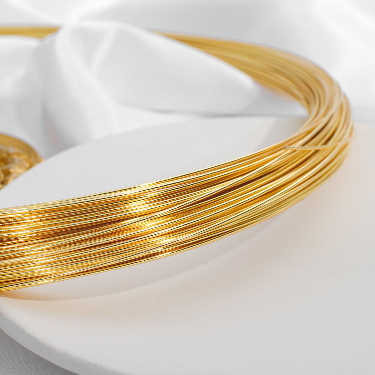 18K Gold 1-5M 0,4-1mm Perlen Stahl Draht Kupfer Draht Für DIY Schmuck Erkenntnisse armreif Armband, Der Zubehör Liefert 065