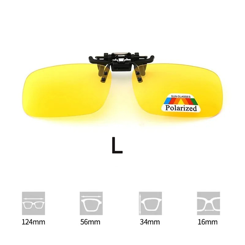 Polarized Clip Sunglasses Myopia Glasses Clip Driver Fishing Night Vision Myopia Clipon Sun Shading Eyeglasses: Other
