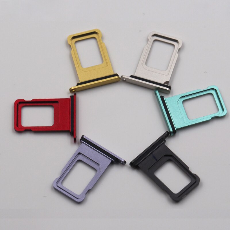 For iPhone 11 Sim Card Tray Micro SD Holder Slot Sim Card Tray with free Open Eject Pin Key Can print IMEI