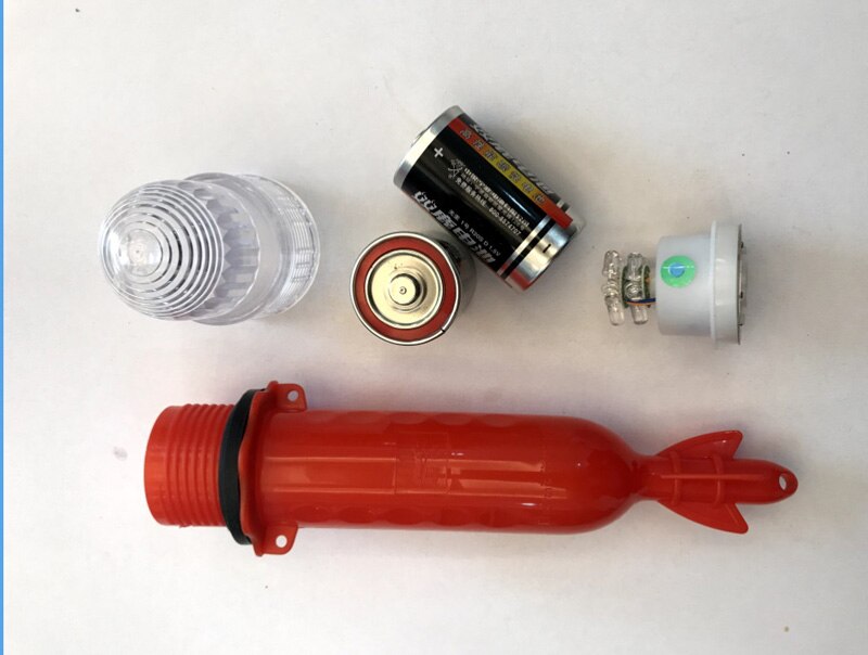 Posidon 25cm 3.0V Verschillende Kleuren Vissen Netto Signaal Licht Trekken Visnet Lamp Camping Outdoor Licht Vissen Float licht: Blue-Green 2 Colors