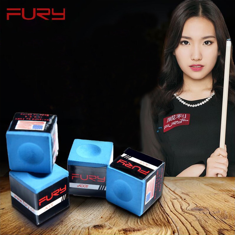 Fury biljard krita 1 pc pool krita biljard tillbehör för match användning snooker krita spelare kö krita