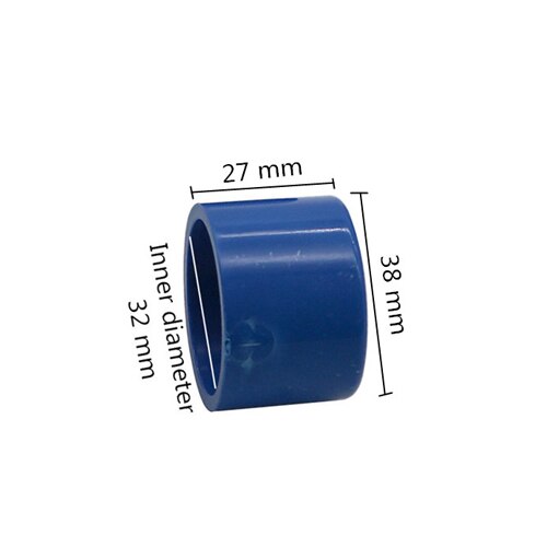 20/25/32mm Inner Diameter PVC End Plugs Garden Irrigation Waterstop Connection Adapter Water Pipe Connectors 2 Pcs: blue 32mm