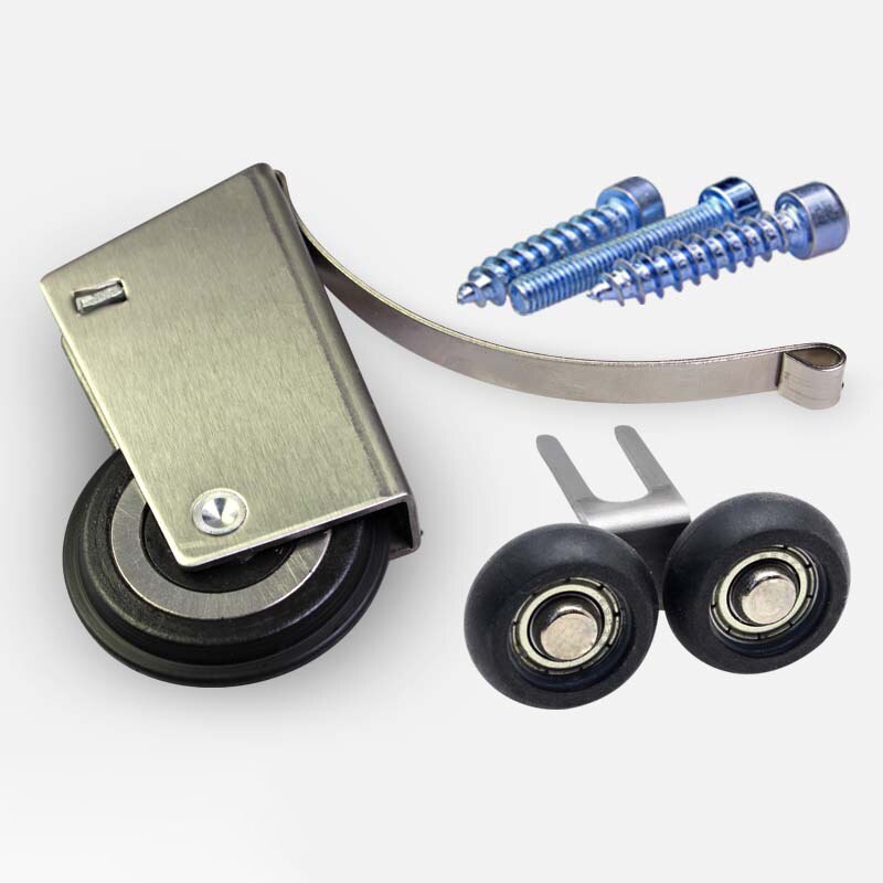 Roller Katrol Wiel Kit Stofdicht Lager Hardware Accessoires Schuiven Garderobe Kast Deur Meubels Slides