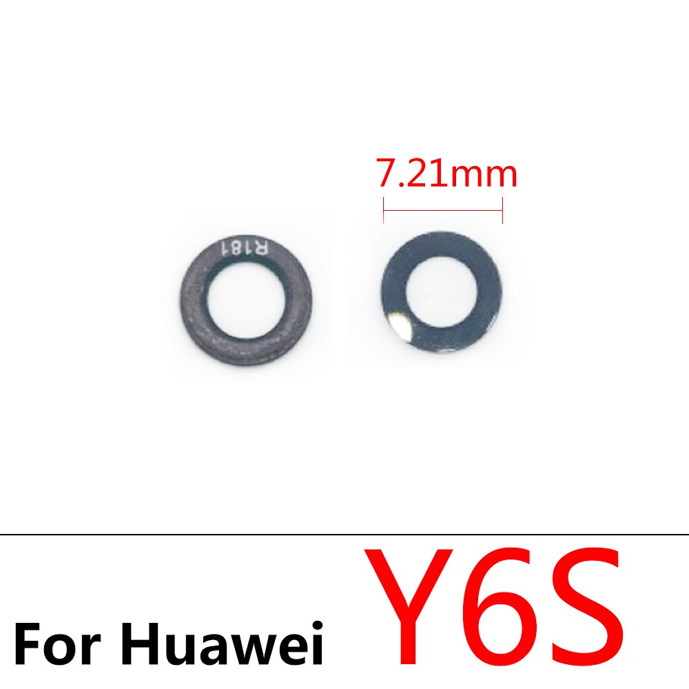 Camera Glas Lens Back Achteruitrijcamera Glas Lens Met Lijm Voor Huawei Y9S Y9A 8S Y8P Y6P Y7P Y7A y6s Y5P Reparatie Onderdelen + Tool: Y6S