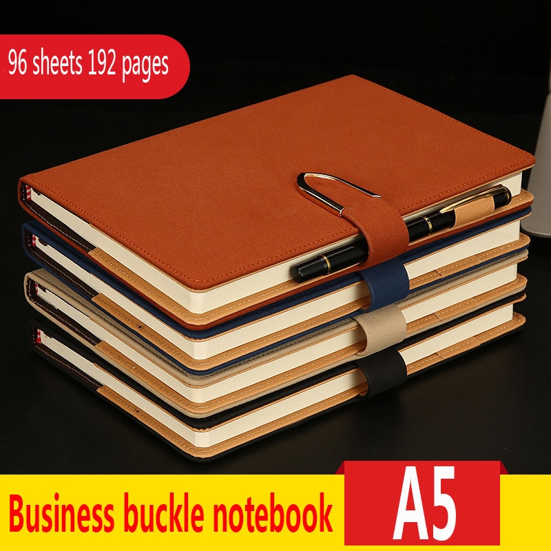 A5 metalen gesp notitieboekje en notitieblok dagelijks kantoor zakelijke vergadering dagboek organisator planner persoonlijke agenda