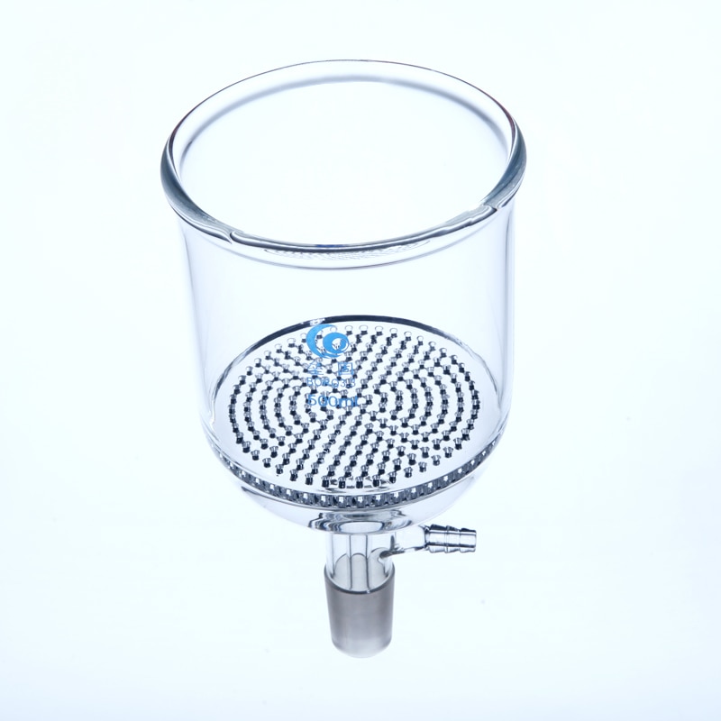 1pcs Plate suction funnel with perforated glass 30-1000ml porous glass plate suction funnel