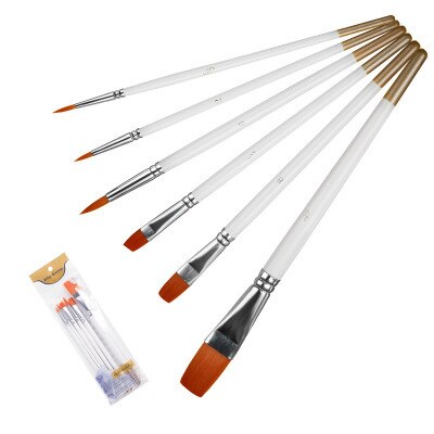 Malerei mit acryl pinsel: 6-Pack