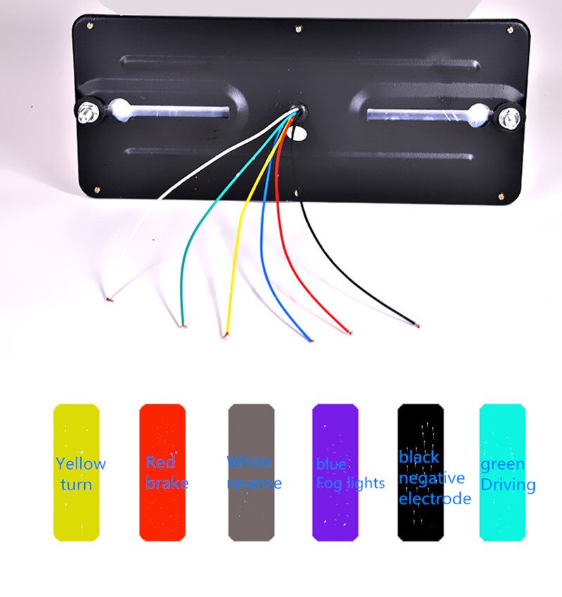 12V Trailer Truck LED Tail Light 2pcs Rear Taillight Stop Lorry Bus Brake Reverse Turn Indicator lamp Traffic Warning Lights