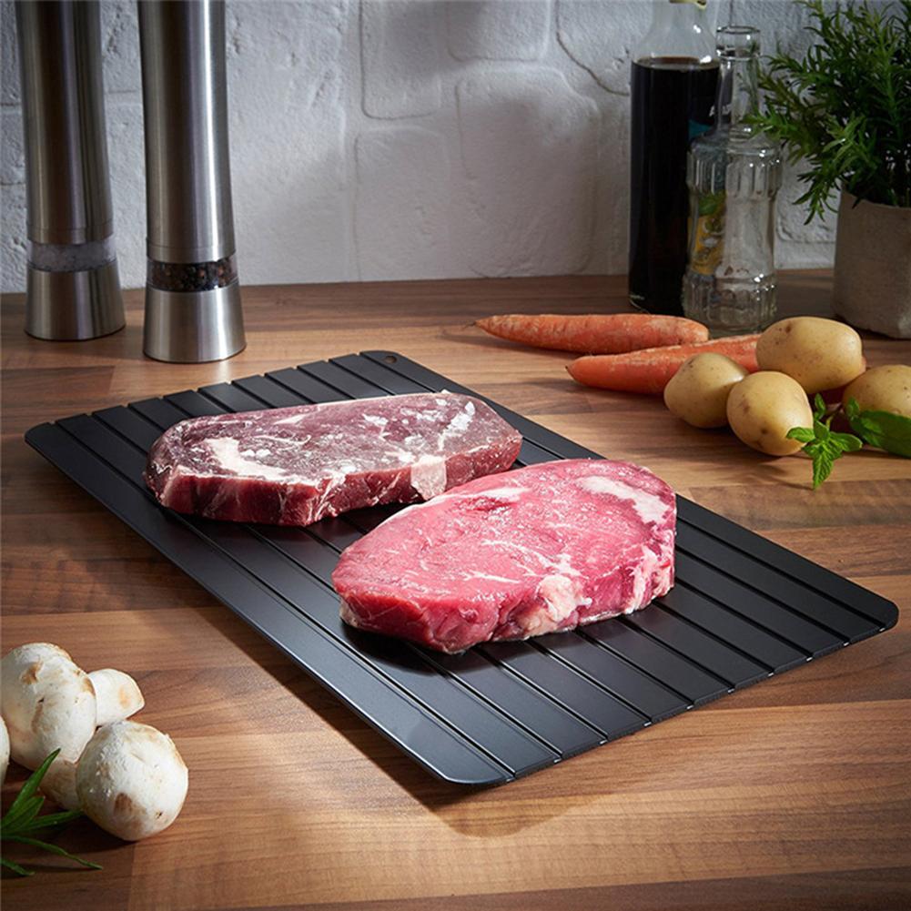 Fast Defrost Tray Thaw Frozen Food Meat Fish In Minutes Kitchen Defrosting Tray No Electricity Chemicals Microwave Mat