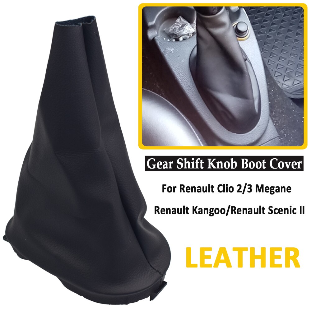 Auto Styling Pookknop Hendel Gaiter Boot Cover Case Kraag Leer Voor Renault Clio Ii Clio Iii Megane Ii scenic Ii Kangoo