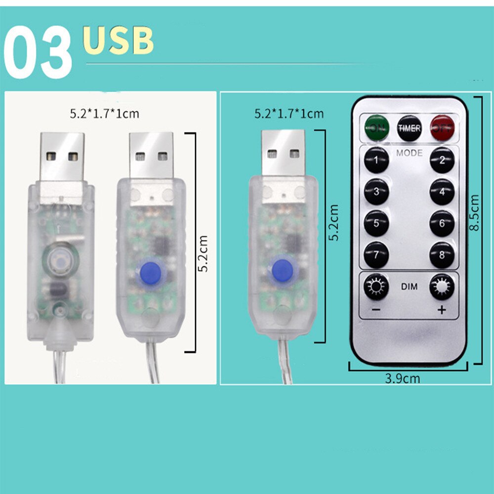 Gardiner til stue hjemme 300 ledet fest bryllup dekorasjon gardin lys usb streng lys hjem med fjernkontroll  w926